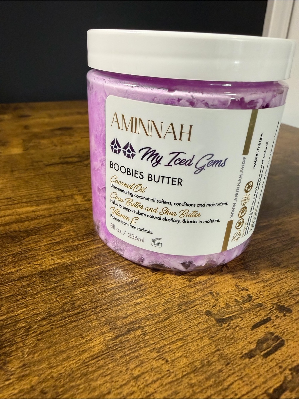 Aminnah “My Iced Gems” Boobies Butter. NEW